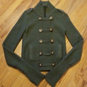 American Eagle military style sweater